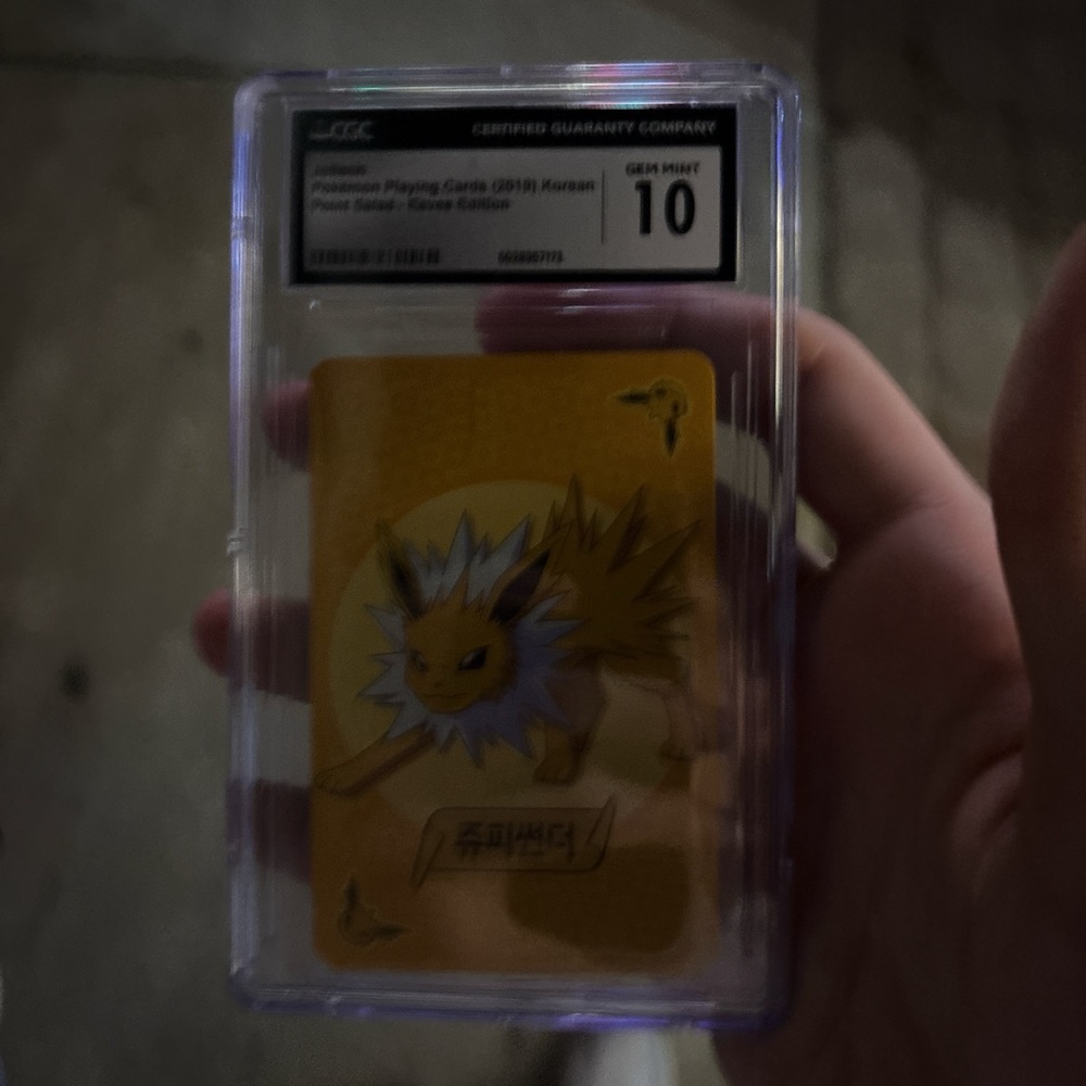 Pokemon Yellow Trading Card with Jolteon